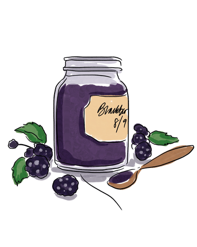 From the allotment: Blackberry jam