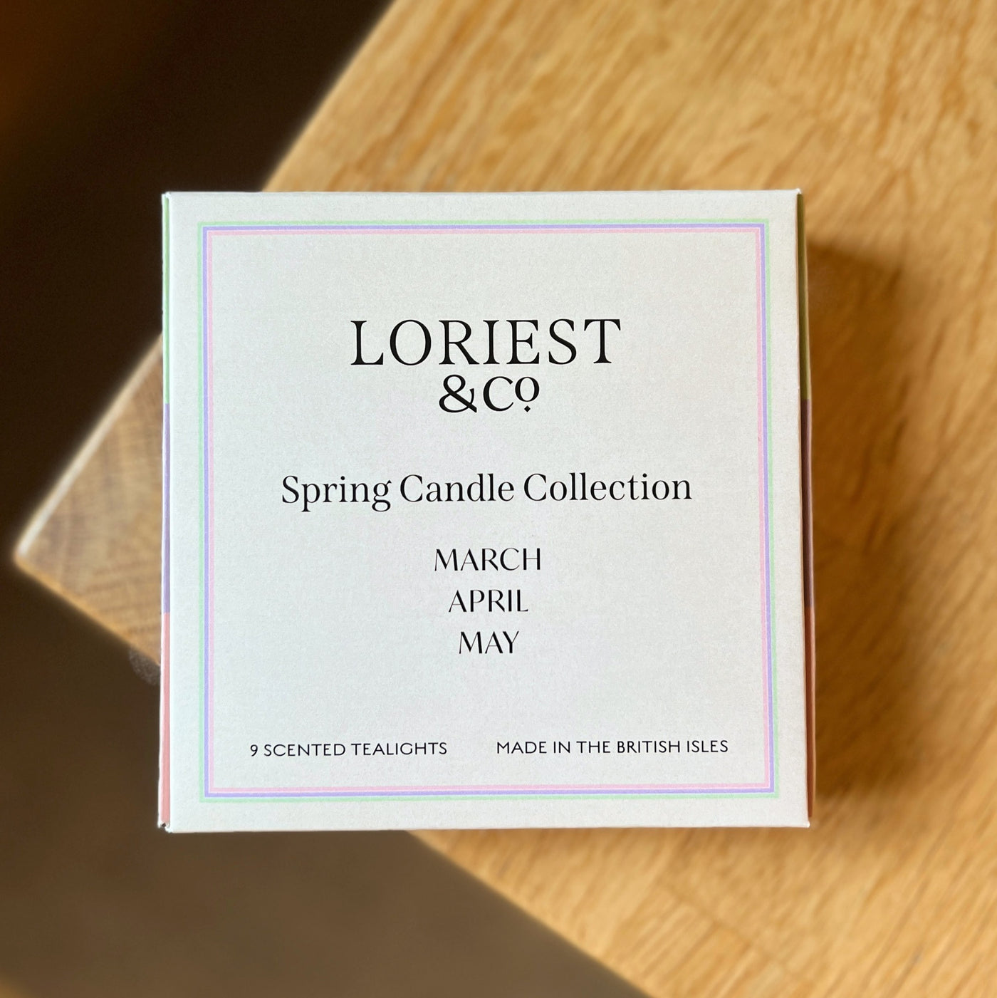 Our Spring candle collection brings a trio of seasonal uplifting scents into your home with our 9 tealights. Hand poured in England using sustainable plant-based wax. 