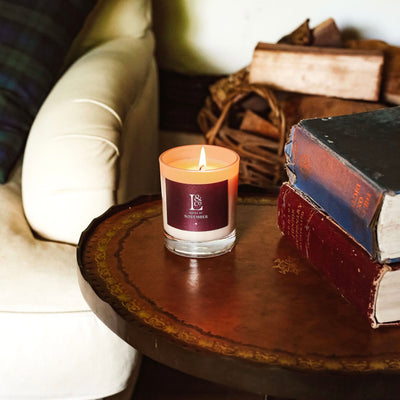 The richly elegant Loriest candle Notes of November luxuriously  harnesses the delightful scent of woodsmoke and cedarwood to create a wonderful aroma for your home. Around 60 hours burn time, with sustainable plant-based wax and a cotton wick. Each candle is hand-poured in England.